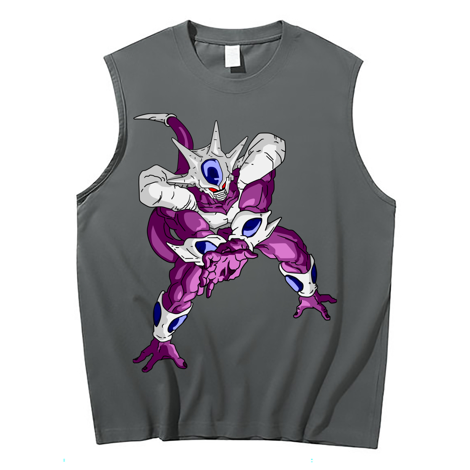 （画像用） ドラゴンボール クウラ DRAGON BALL Cooler Coora コットン100％タンクトップ（フロントプリント）